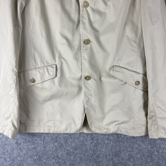 Joseph Abboud Utility Blazer Jacket Mens XL Khaki Unstructured Cotton Adjustable - Picture 4 of 16